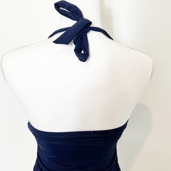 ATHLETA V-NECK BLUE SWIMMING WOMEN TANKINI XST - Picture 5 of 6